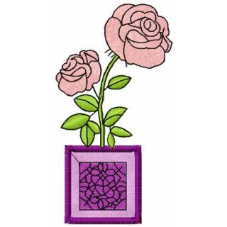 Rose box embroidery design - Embroidery Design