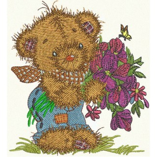 Teddy's bouquet 6 embroidery design - Embroidery Design