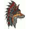 Preview of Indian fox 3 embroidery design featuring a detailed fox motif, perfect for stitching on various fabrics.
