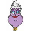 Preview of Ursula magic time embroidery design featuring intricate details inspired by Little Mermaid.