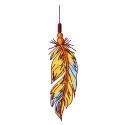 Preview of the Feather 40 embroidery design featuring intricate wings, perfect for creative stitching projects.