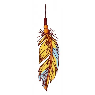 Preview of the Feather 40 embroidery design featuring intricate wings, perfect for creative stitching projects.