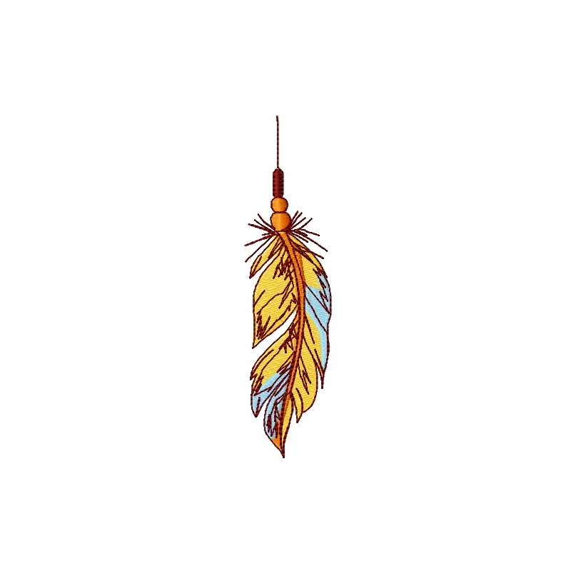 Preview of the Feather 40 embroidery design featuring intricate wings, perfect for creative stitching projects.