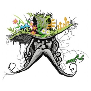 Root man 2 embroidery design - Embroidery Design