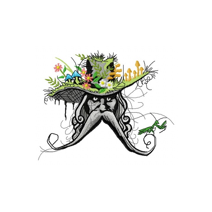 Root man 2 embroidery design - Embroidery Design