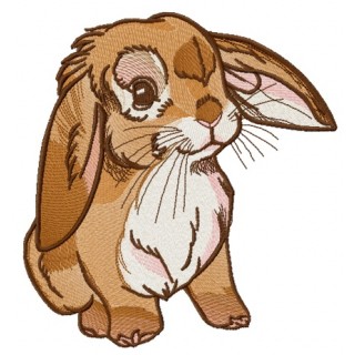 Lop-eared bunny 4 embroidery design - Embroidery Design