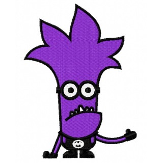 Purple Minion 4 embroidery design - Embroidery Design