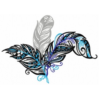 Feather 27 embroidery design - Embroidery Design