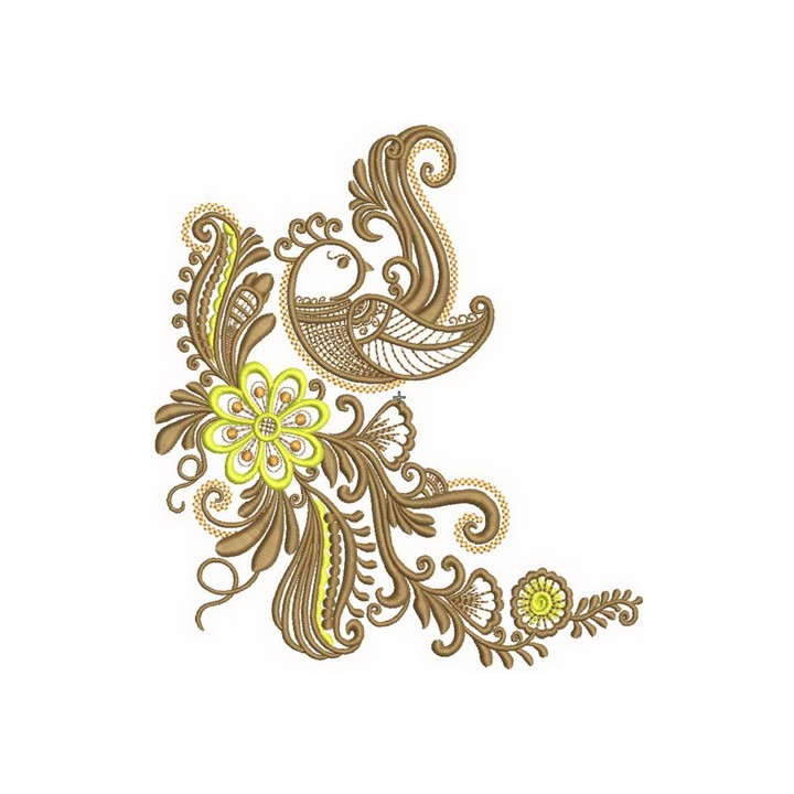 Phoenix Firebird embroidery design - Embroidery Design