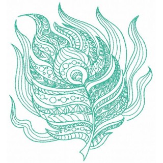 Feather 26 embroidery design - Embroidery Design
