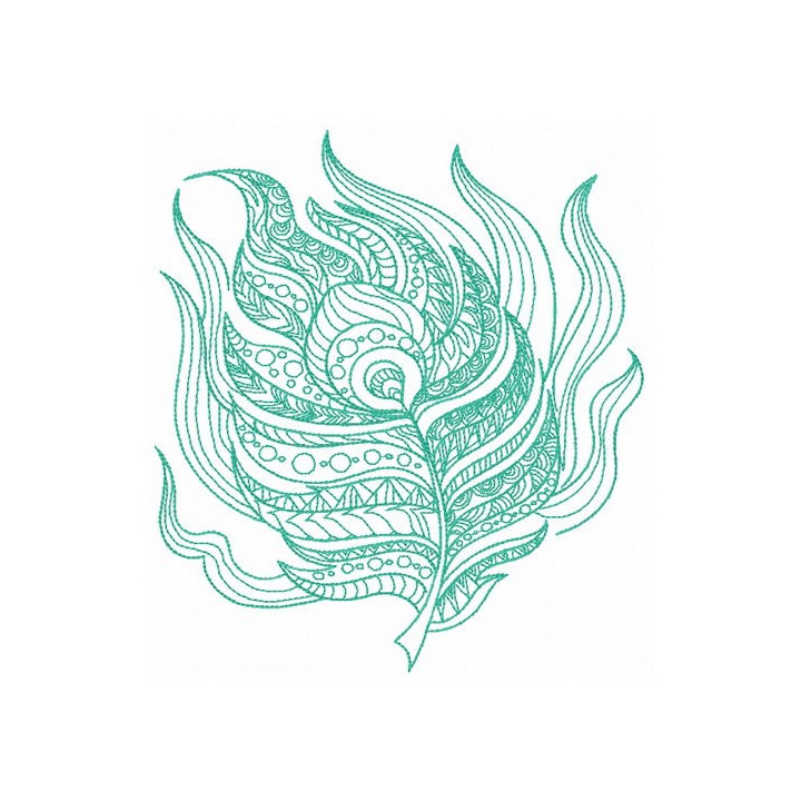 Feather 26 embroidery design - Embroidery Design