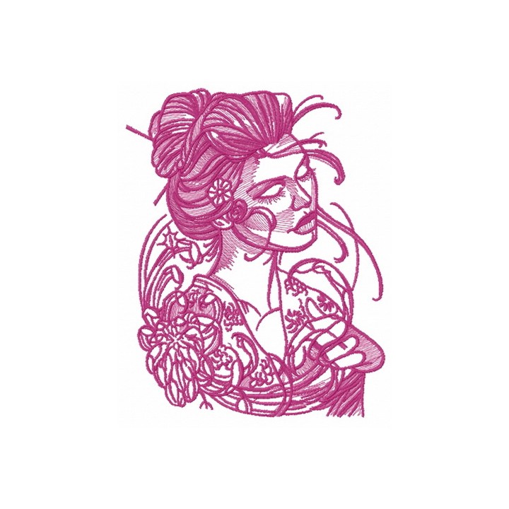 Hot midday 2 embroidery design - Embroidery Design