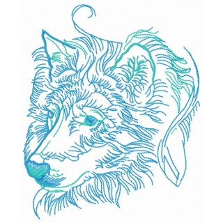 Wolf spirit 8 embroidery design - Embroidery Design
