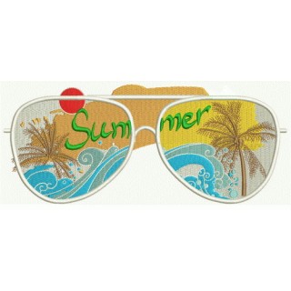 Sunglasses embroidery design - Embroidery Design