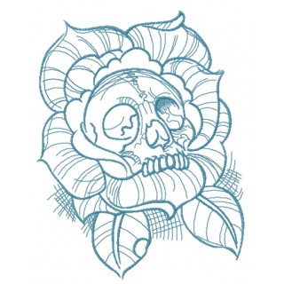 Dead rose 2 embroidery design - Embroidery Design