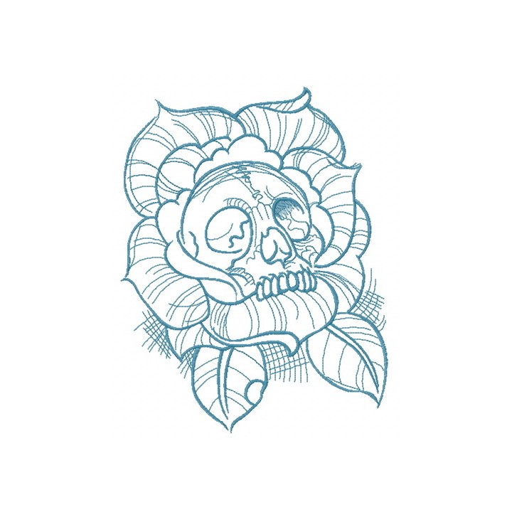 Dead rose 2 embroidery design - Embroidery Design