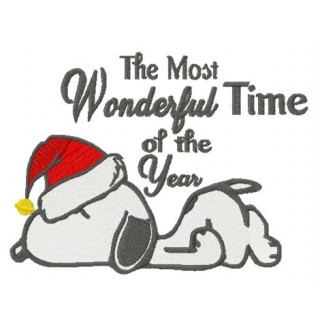 The most wonderful time of the year embroidery design - Embroidery Design