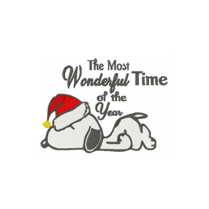 The most wonderful time of the year embroidery design - Embroidery Design