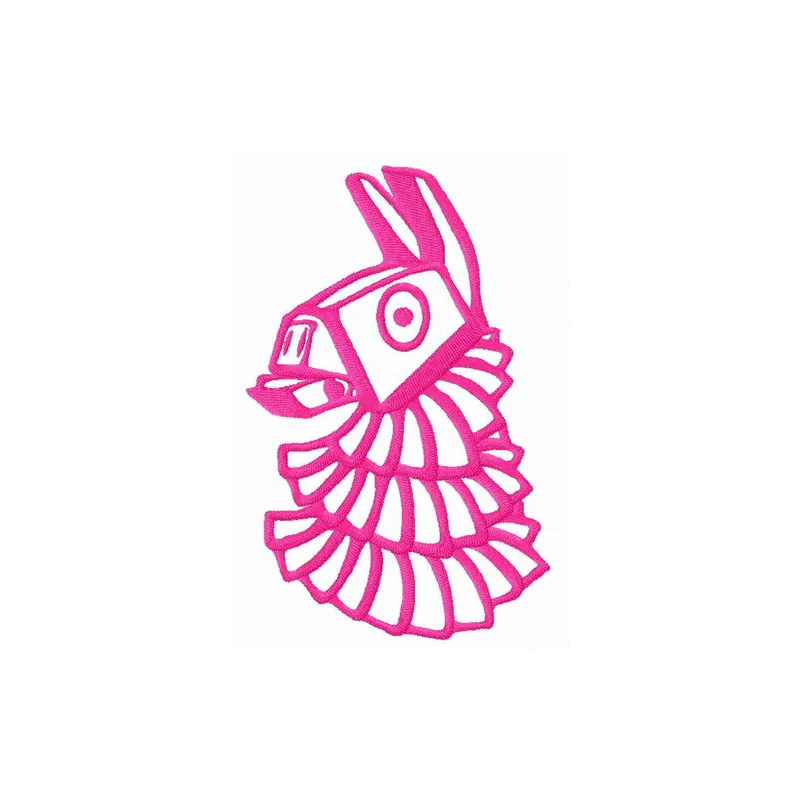 Funny pinata embroidery design featuring a vibrant Fortnite theme, perfect for adding a playful touch to your projects.