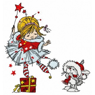 I'm Christmas fairy embroidery design - Embroidery Design