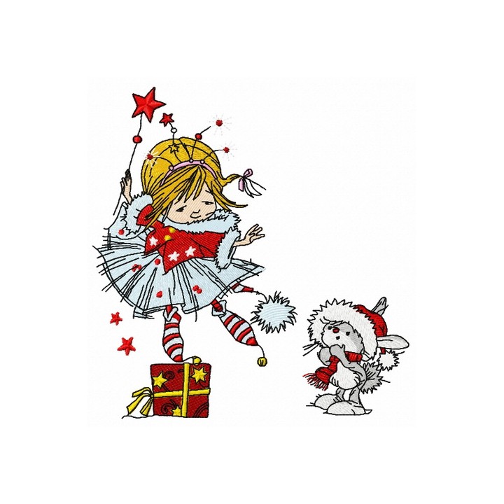 I'm Christmas fairy embroidery design - Embroidery Design