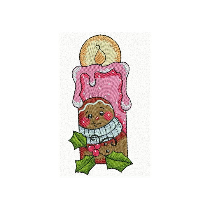 Gingerbread man 2 embroidery design - Embroidery Design