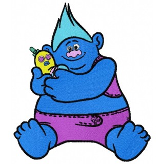 Biggie and Mr. Dinkles embroidery design - Embroidery Design