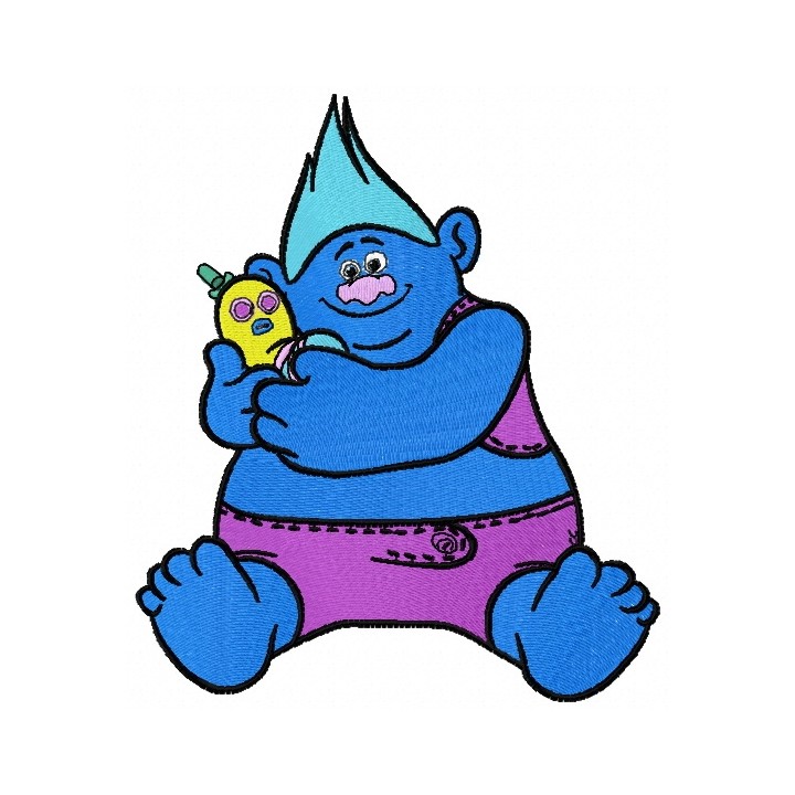 Biggie and Mr. Dinkles embroidery design - Embroidery Design