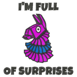 I'm full of surprises embroidery design - Embroidery Design