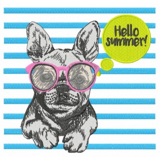 Hello summer 3 embroidery design - Embroidery Design
