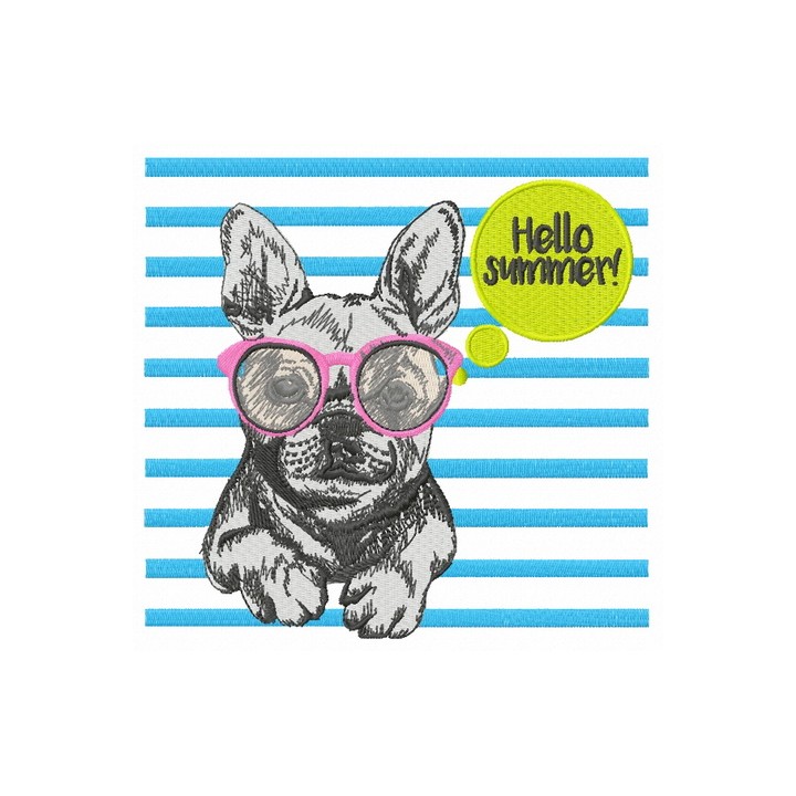 Hello summer 3 embroidery design - Embroidery Design