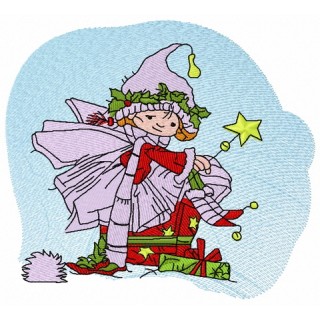 Christmas elf 5 embroidery design - Embroidery Design