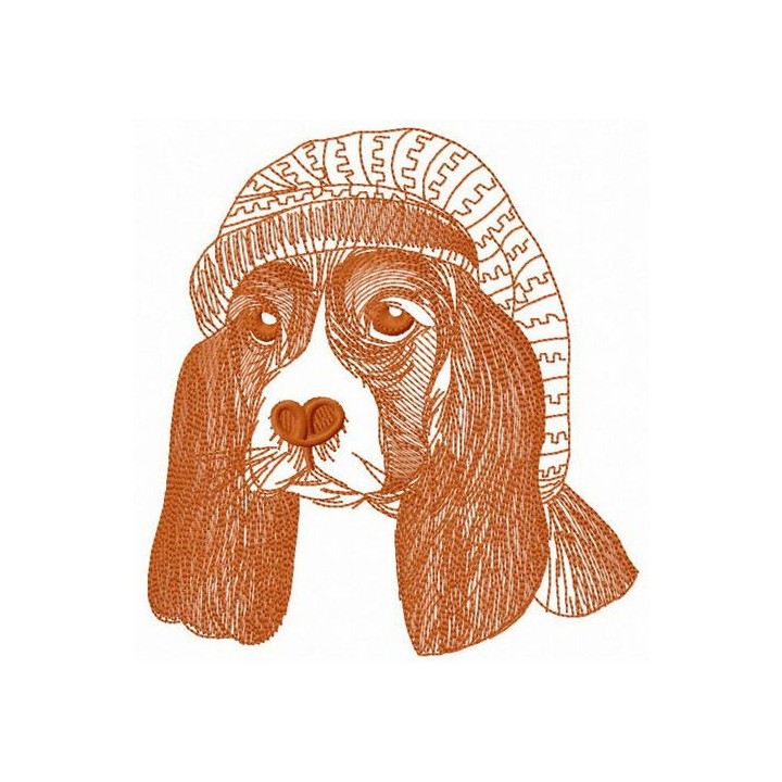 Sleepy pet embroidery design - Embroidery Design