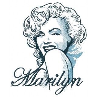 Coquette Marilyn 2 embroidery design - Embroidery Design