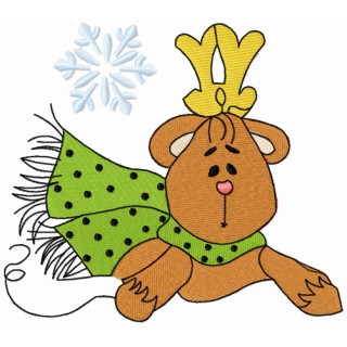 Deer toy embroidery design - Embroidery Design