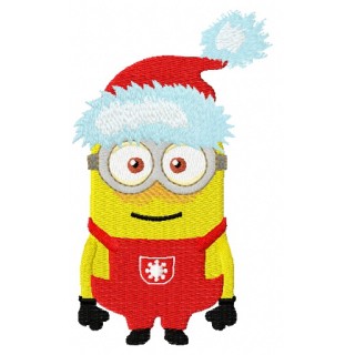 Christmas Minion 3 embroidery design - Embroidery Design