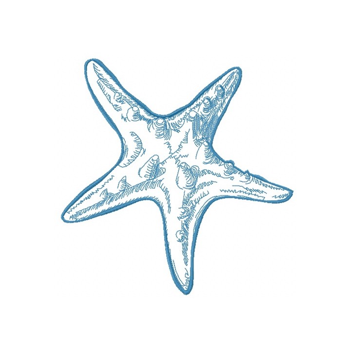 Sea star 4 embroidery design - Embroidery Design