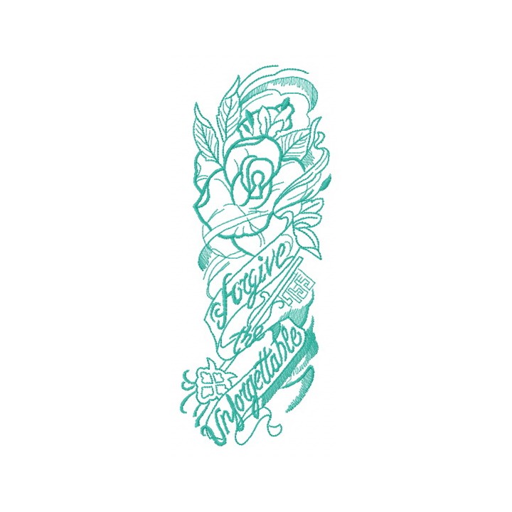 Forgive the unforgettable 2 embroidery design - Embroidery Design
