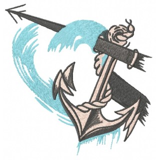 Anchor 9 embroidery design - Embroidery Design