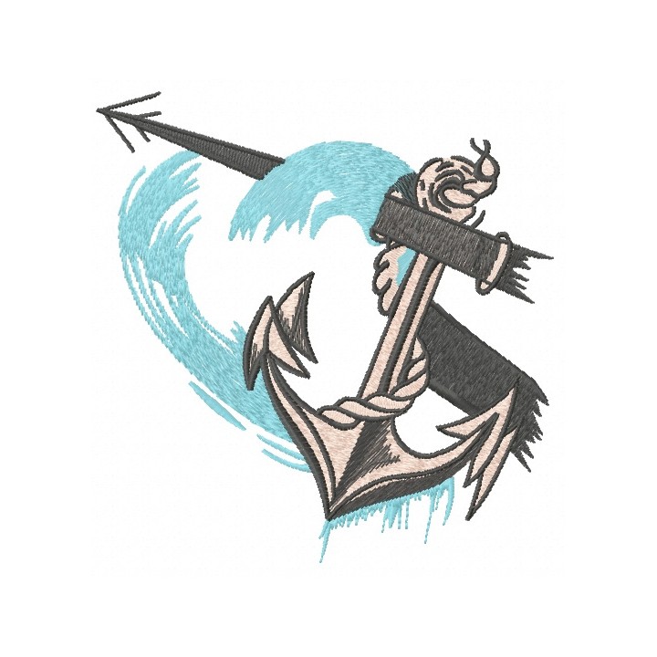 Anchor 9 embroidery design - Embroidery Design