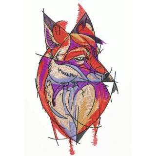 Fox 2 embroidery design - Embroidery Design
