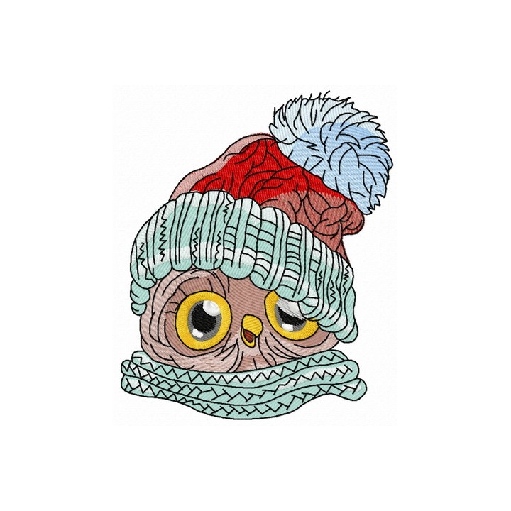 Baby owl 2 embroidery design - Embroidery Design