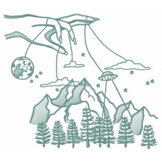 Celestial marionettes 2 embroidery design - Embroidery Design