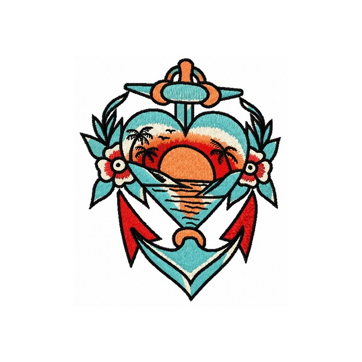 Anchor 7 embroidery design - Embroidery Design