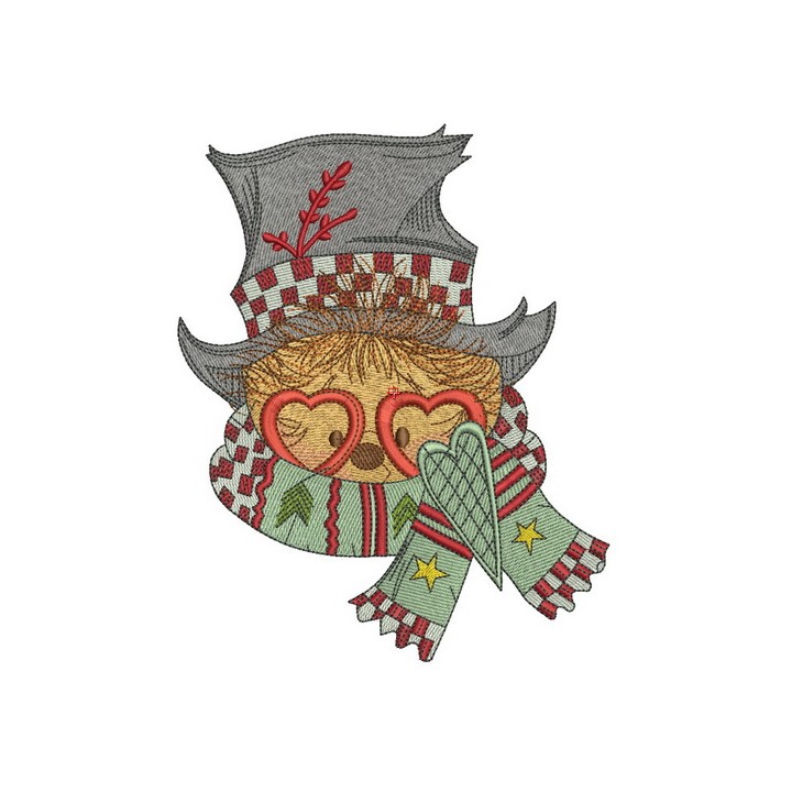 Hedgehog with stylish top hat 2 embroidery design - Embroidery Design