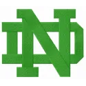 Embroidery design featuring the alternative logo of the Notre Dame Fighting Irish, perfect for sports apparel.