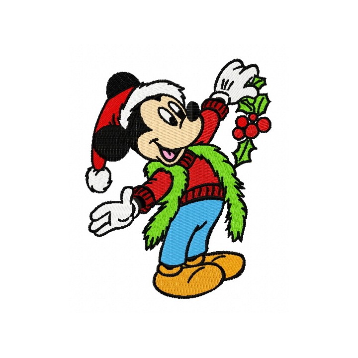 Christmas Mickey Mouse 4 embroidery design - Embroidery Design