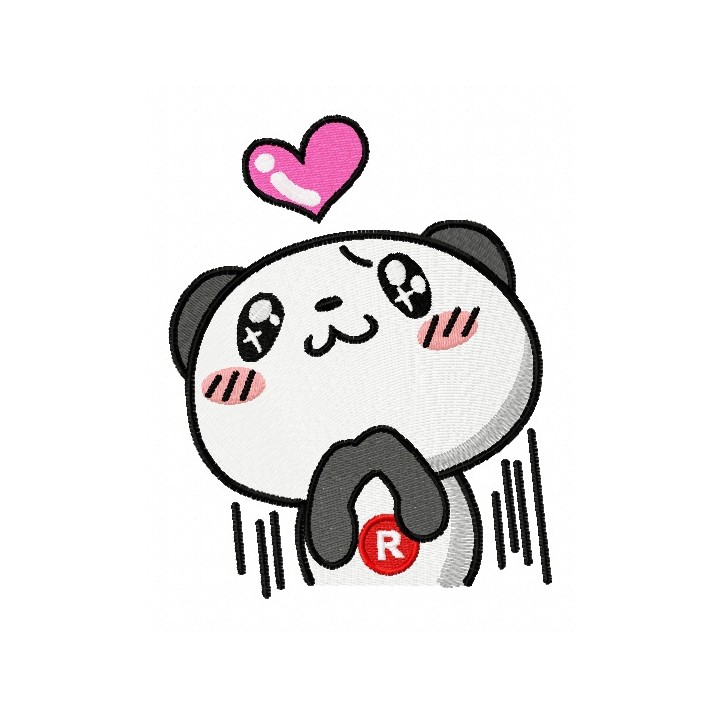Cute panda embroidery design - Embroidery Design