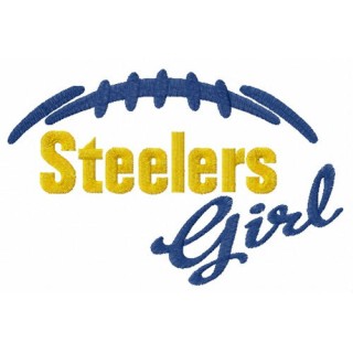 Steelers girl embroidery design - Embroidery Design