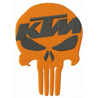 KTM Punisher embroidery design - Embroidery Design